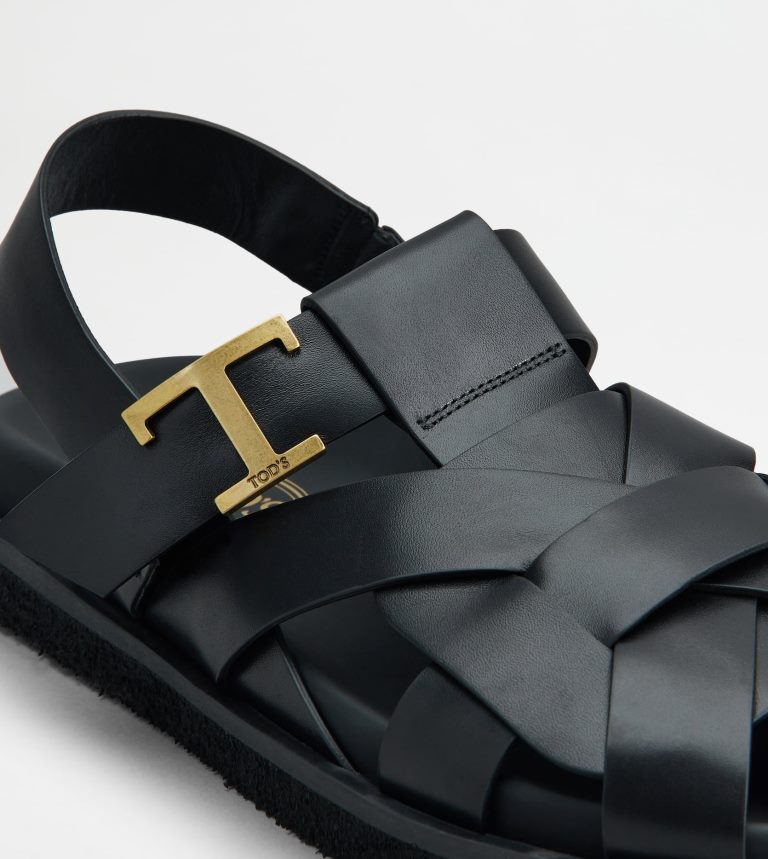 donnenero Tod's t sandali intramontabili in pelle P66X8B209
