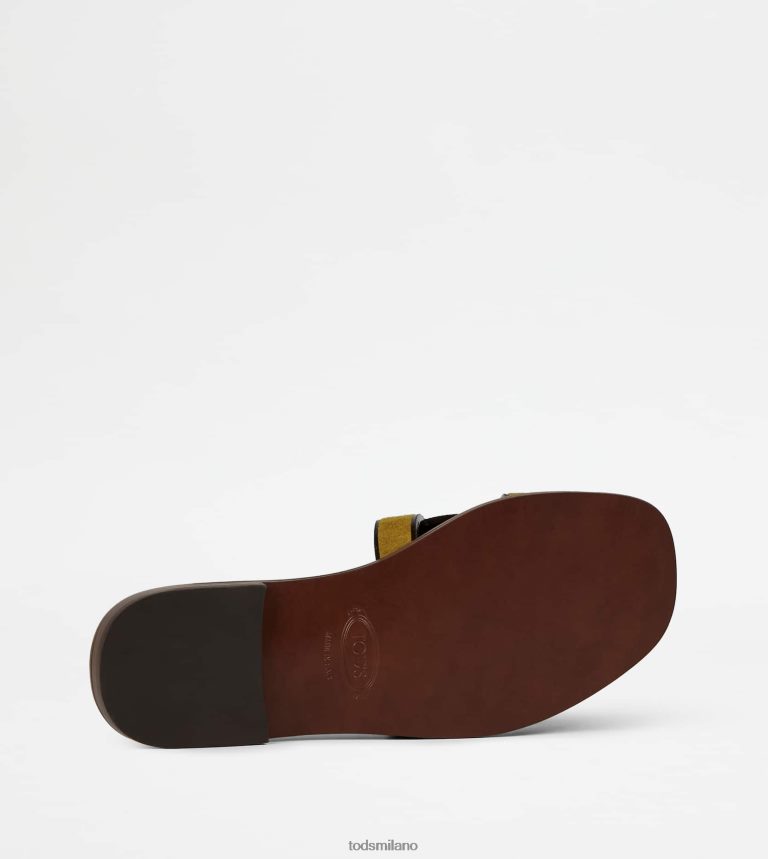 donneverde Tod's sandali in pelle scamosciata P66X8B218