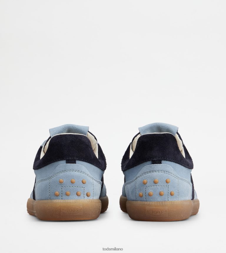 donneazzurro/blu Tod's sneakers con linguetta in pelle scamosciata P66X8B139
