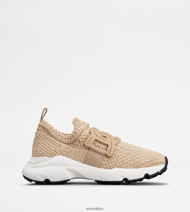 donnebeige Tod's sneakers slip-on in tessuto P66X8B121