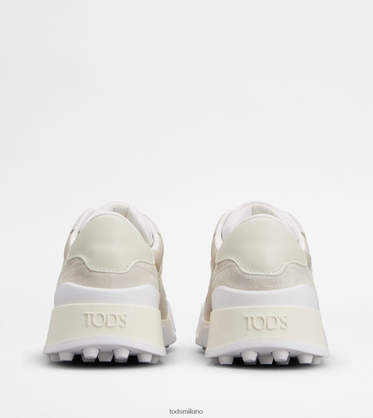 donnebianco Tod's sneakers in camoscio e pelle liscia P66X8B129