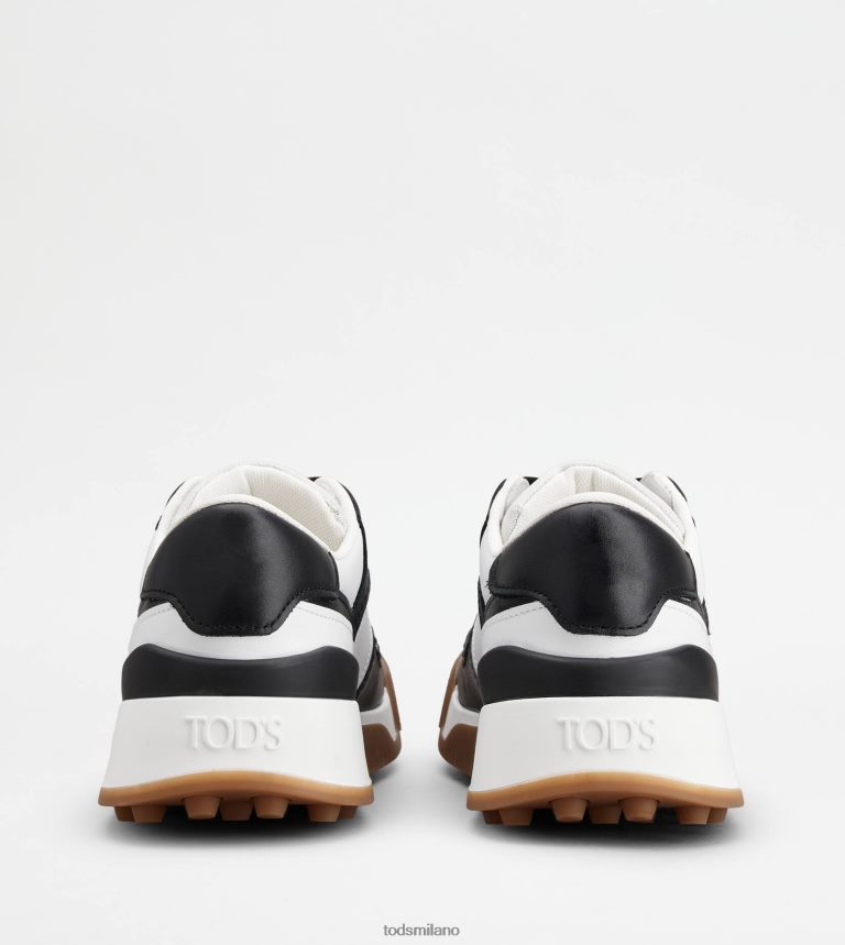 donnebianco nero Tod's scarpe da ginnastica in pelle P66X8B143