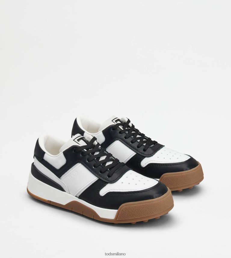 donnebianco nero Tod's scarpe da ginnastica in pelle P66X8B143