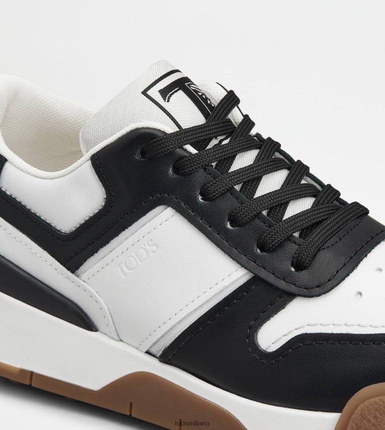 donnebianco nero Tod's scarpe da ginnastica in pelle P66X8B143