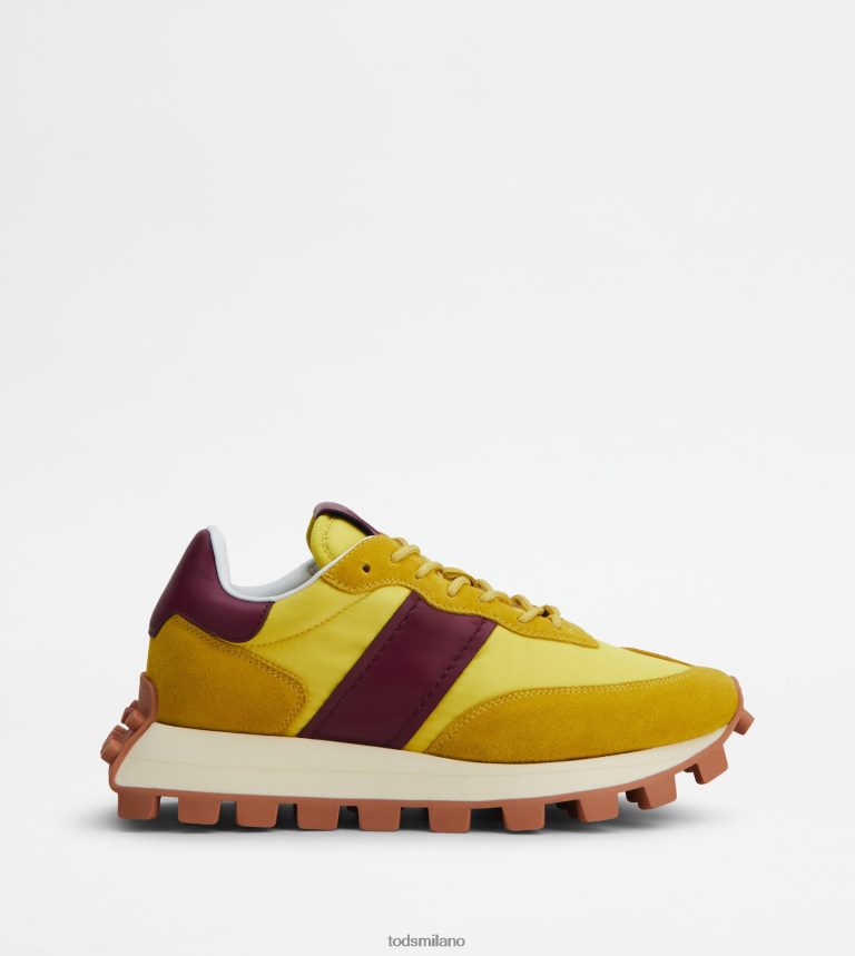 donnegiallo Tod's sneakers 1t in camoscio e tessuto P66X8B135