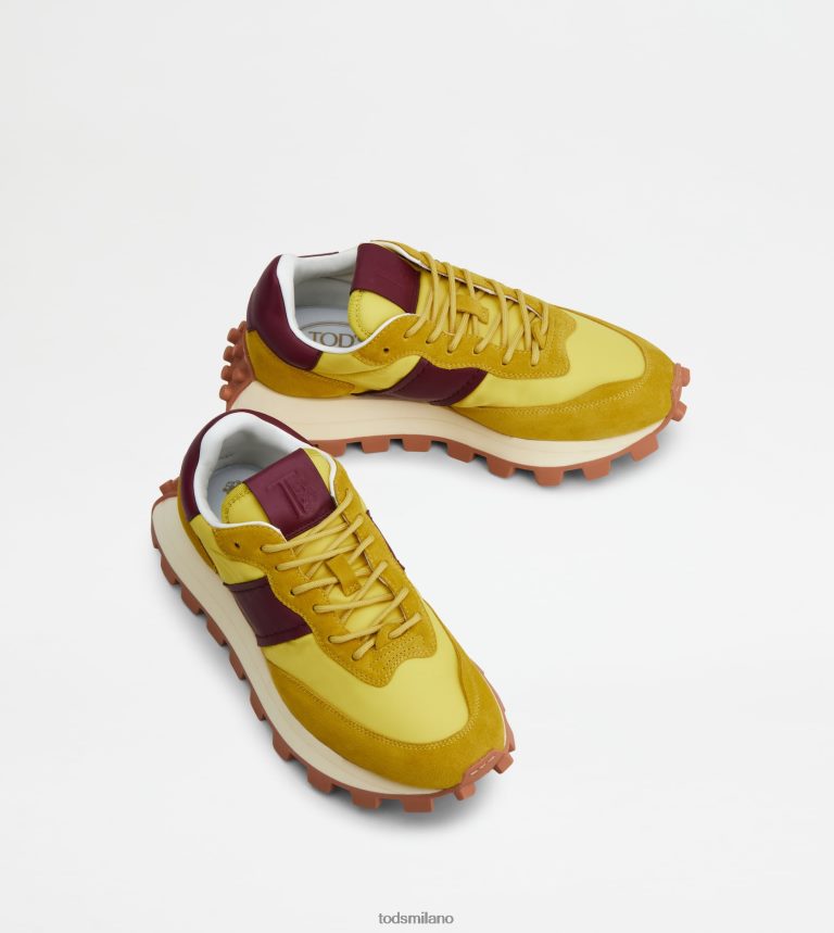donnegiallo Tod's sneakers 1t in camoscio e tessuto P66X8B135