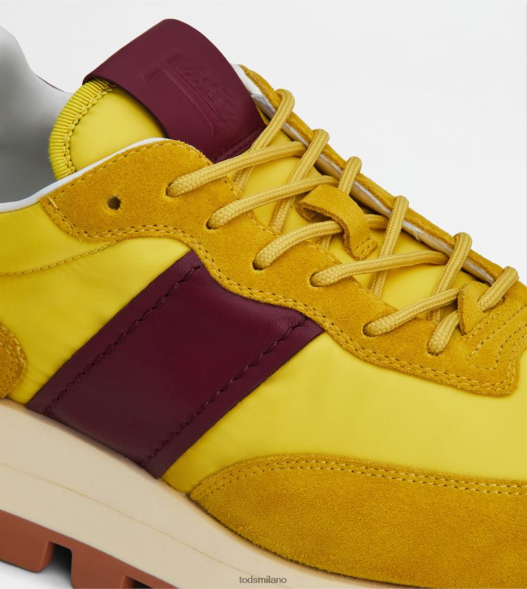 donnegiallo Tod's sneakers 1t in camoscio e tessuto P66X8B135