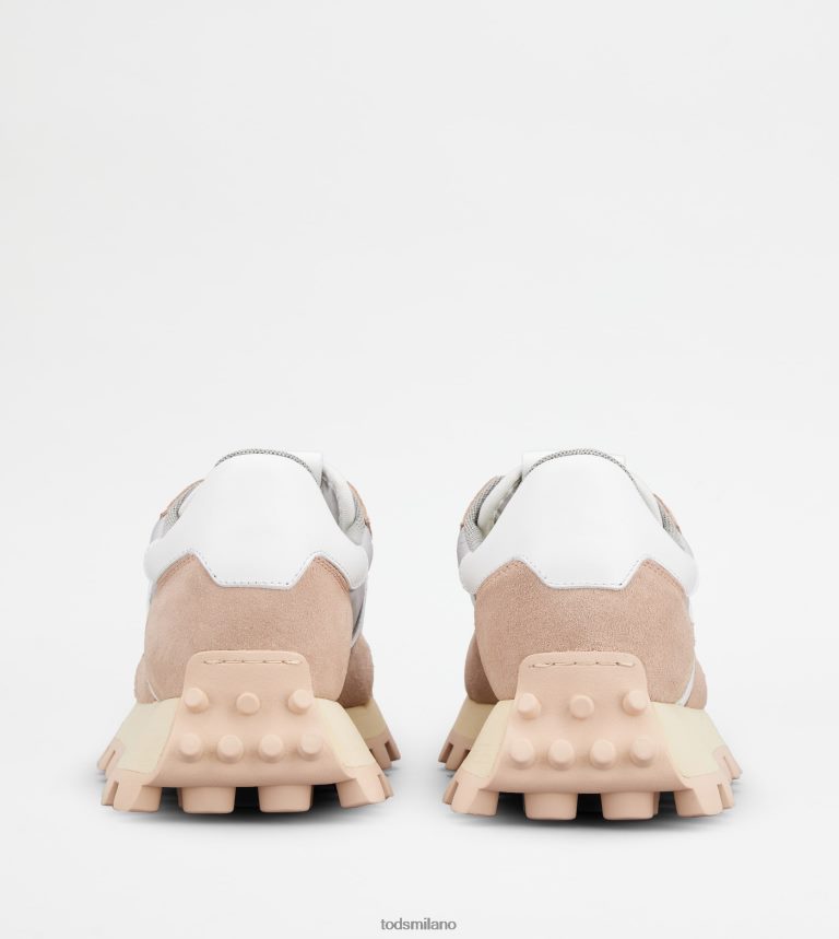 donnegrigio/bianco/beige Tod's sneakers 1t in camoscio e tessuto P66X8B148
