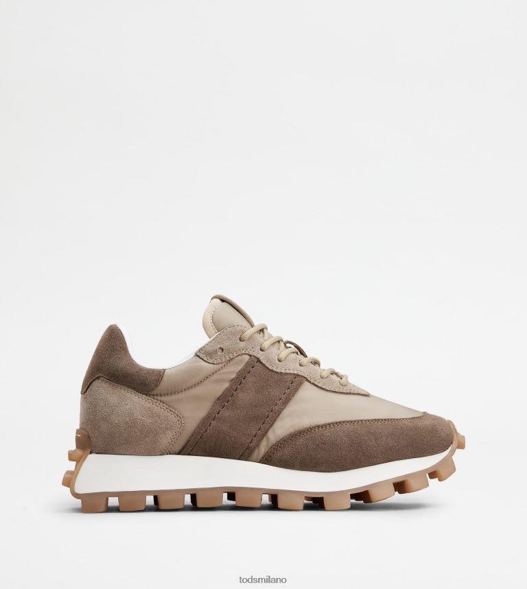 donnemarrone/beige Tod's sneakers 1t in camoscio e tessuto P66X8B136
