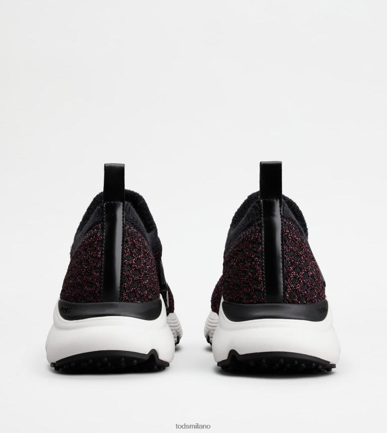 donnenero/rosa Tod's sneakers kate in tessuto tecnico mix lurex P66X8B128