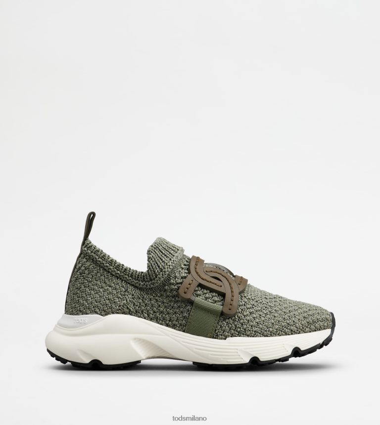 donneverde Tod's sneakers slip-on in tessuto P66X8B123