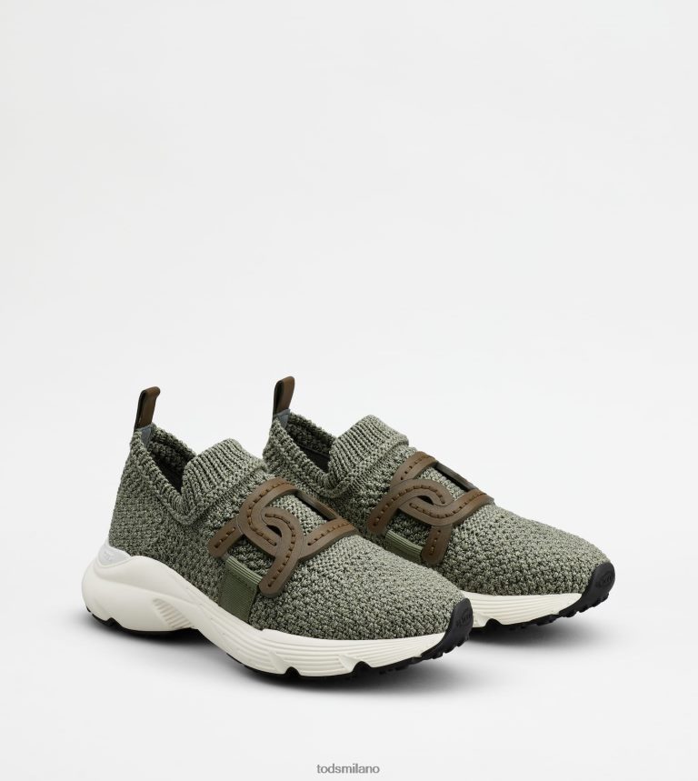 donneverde Tod's sneakers slip-on in tessuto P66X8B123