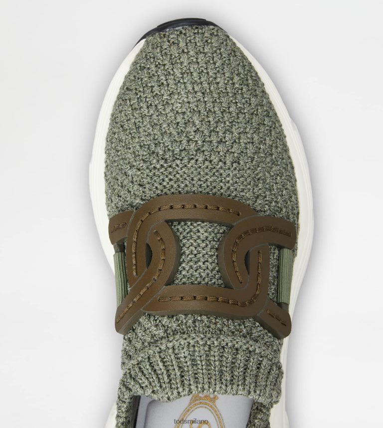 donneverde Tod's sneakers slip-on in tessuto P66X8B123