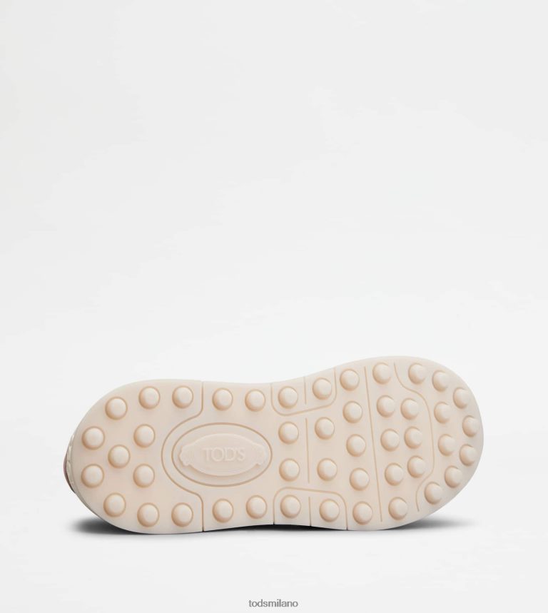 donneviola/rosa/bianco sporco Tod's sneakers in camoscio e pelle liscia P66X8B145