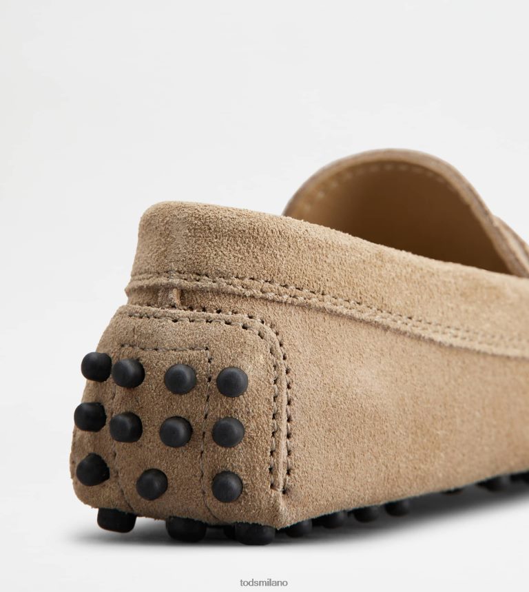 donnebeige Tod's gommino junior in pelle scamosciata P66X8B632