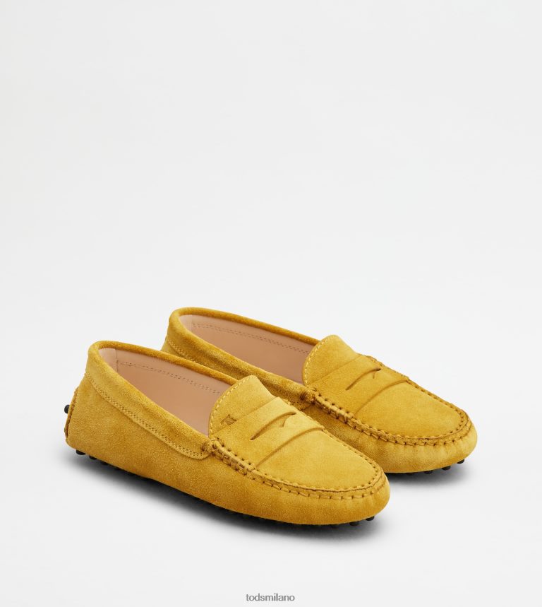 donnegiallo Tod's gommino junior in pelle scamosciata P66X8B634