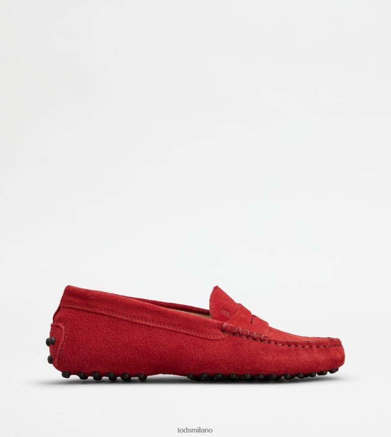 donnerosso Tod's gommino junior in pelle scamosciata P66X8B635