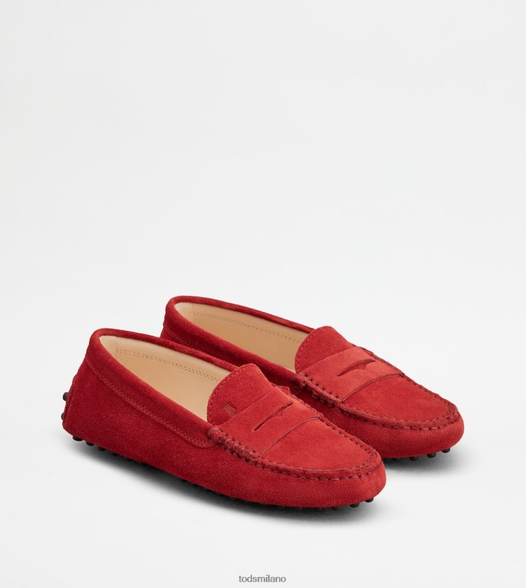 donnerosso Tod's gommino junior in pelle scamosciata P66X8B635