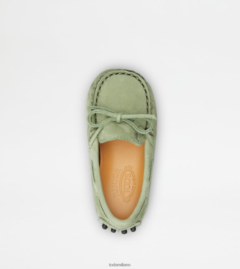 donneverde Tod's gommino junior in nabuk P66X8B630