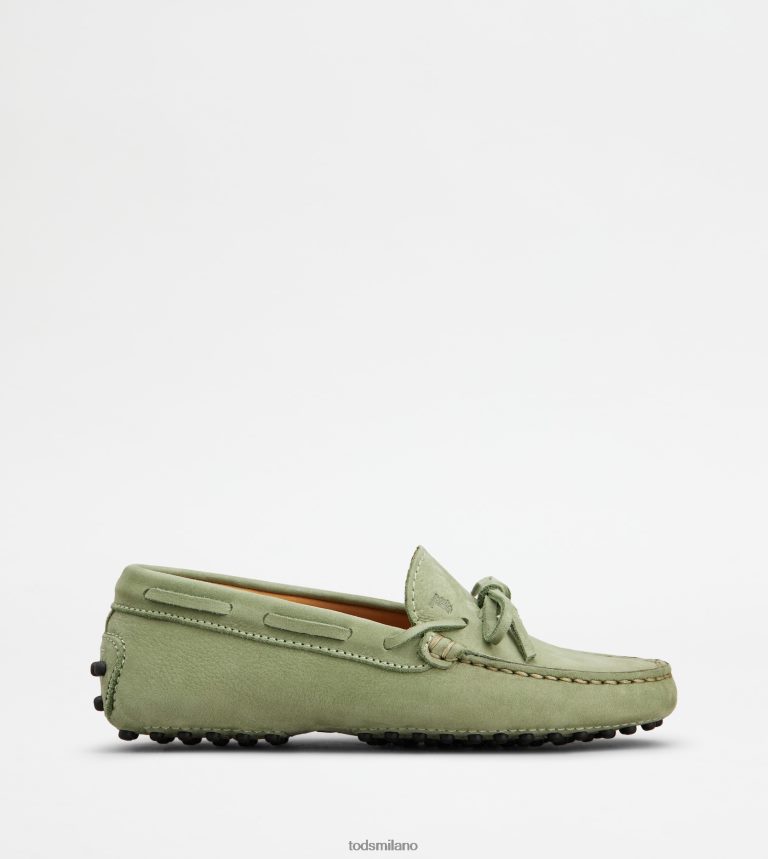 donneverde Tod's gommino junior in nabuk P66X8B636