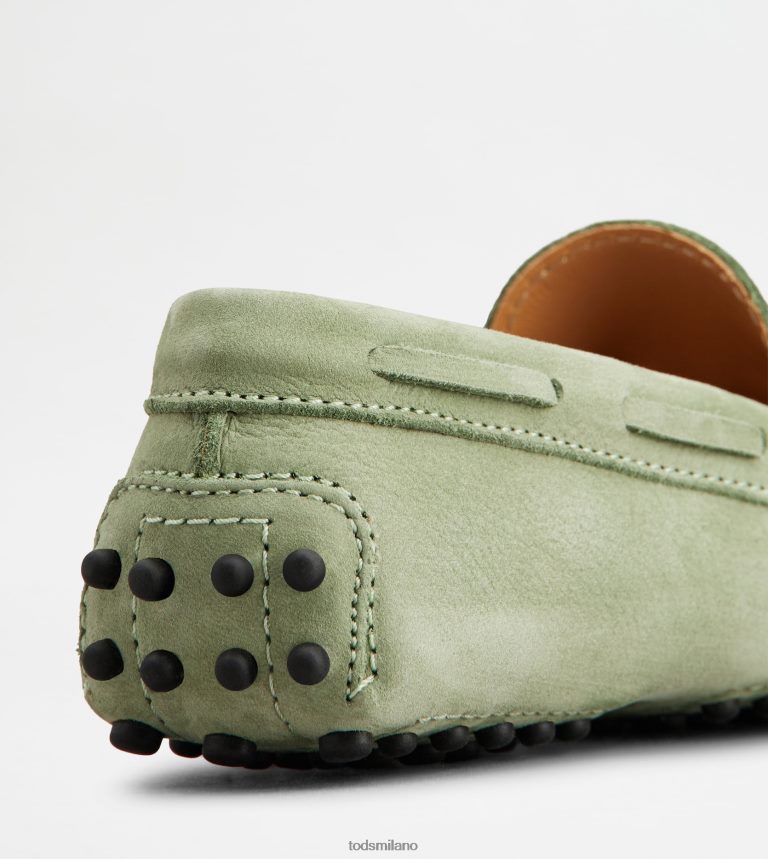 donneverde Tod's gommino junior in nabuk P66X8B636