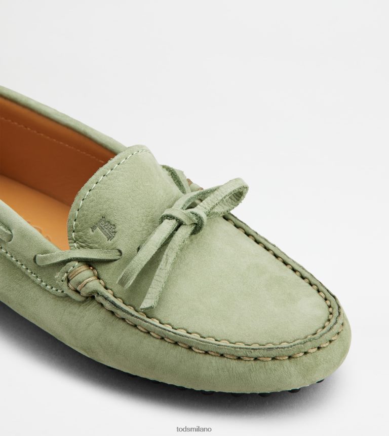 donneverde Tod's gommino junior in nabuk P66X8B636
