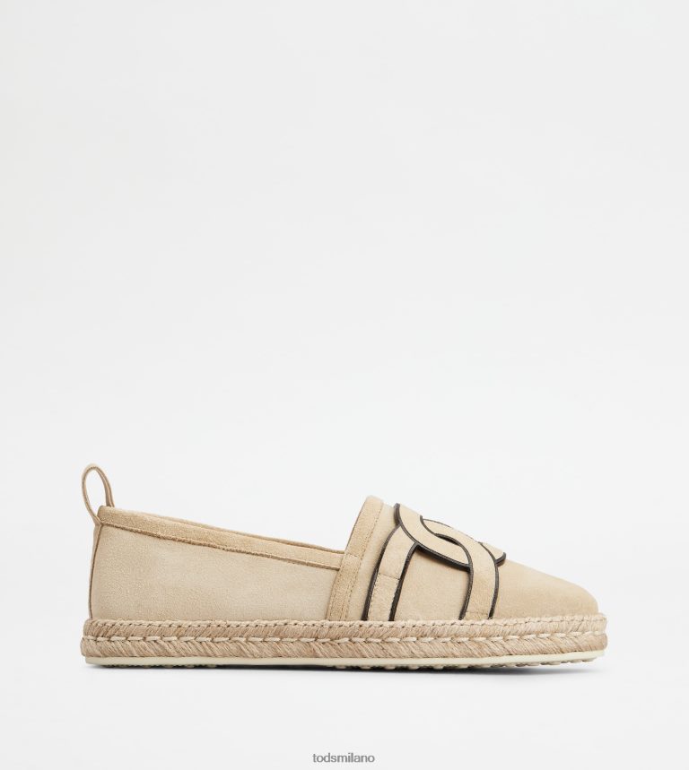 donnebeige Tod's slip-on Kate in pelle scamosciata P66X8B198
