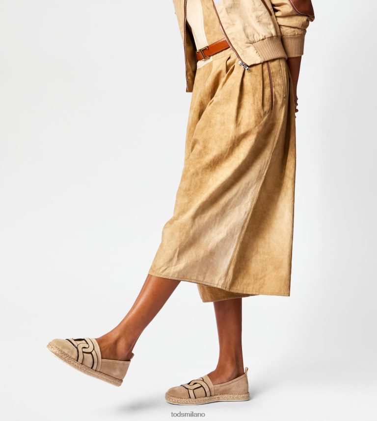 donnebeige Tod's slip-on Kate in pelle scamosciata P66X8B198