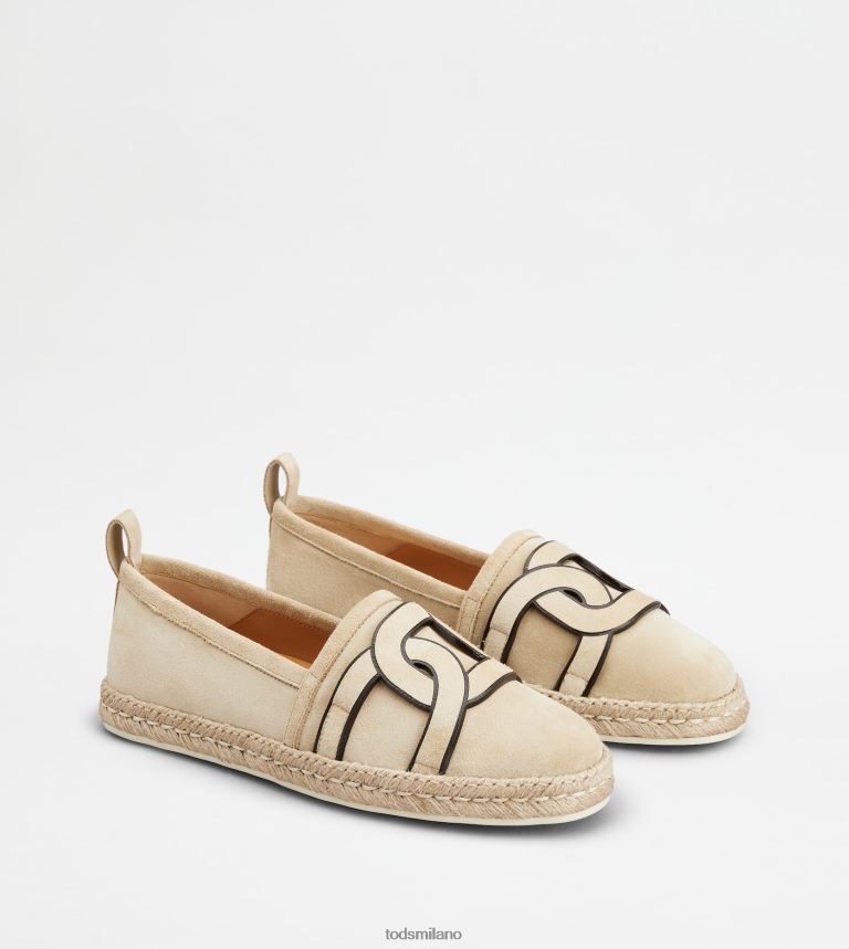 donnebeige Tod's slip-on Kate in pelle scamosciata P66X8B198