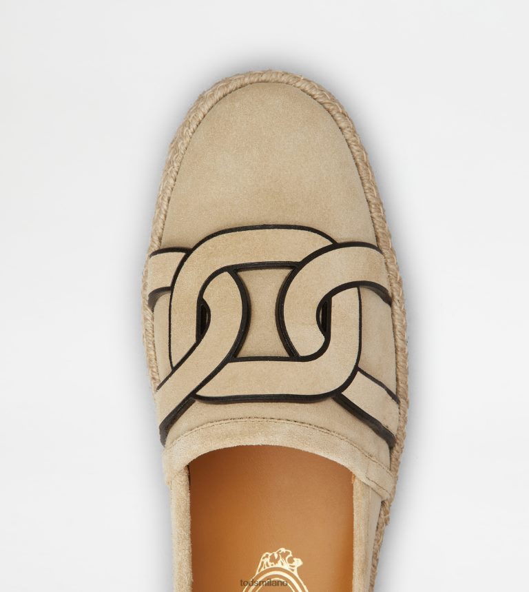 donnebeige Tod's slip-on Kate in pelle scamosciata P66X8B198
