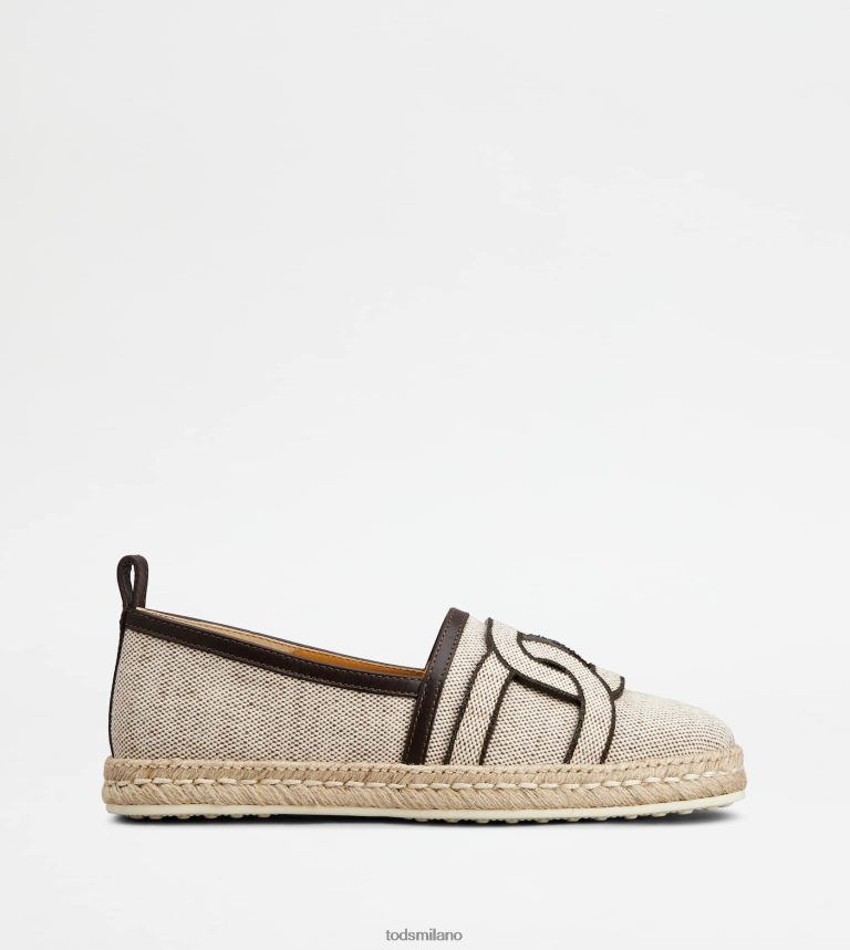 donnemarrone Tod's slip-on Kate in tela e pelle P66X8B200