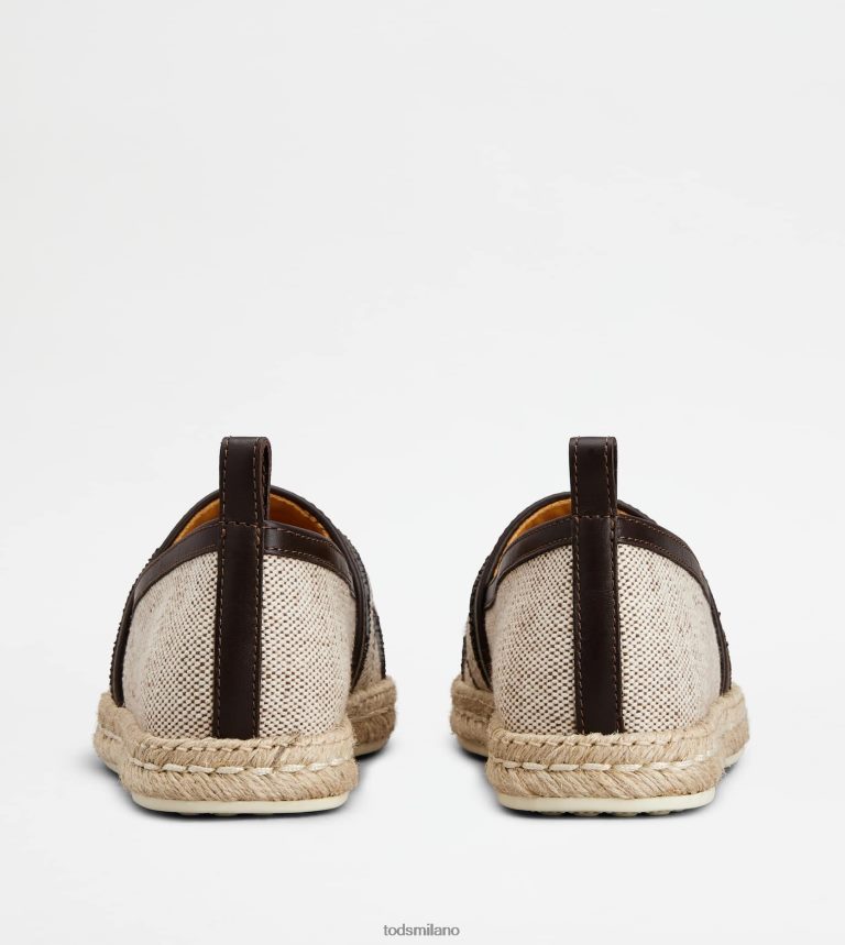 donnemarrone Tod's slip-on Kate in tela e pelle P66X8B200