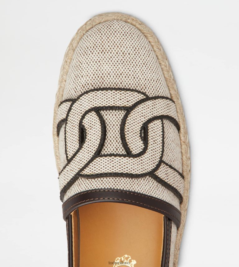 donnemarrone Tod's slip-on Kate in tela e pelle P66X8B200