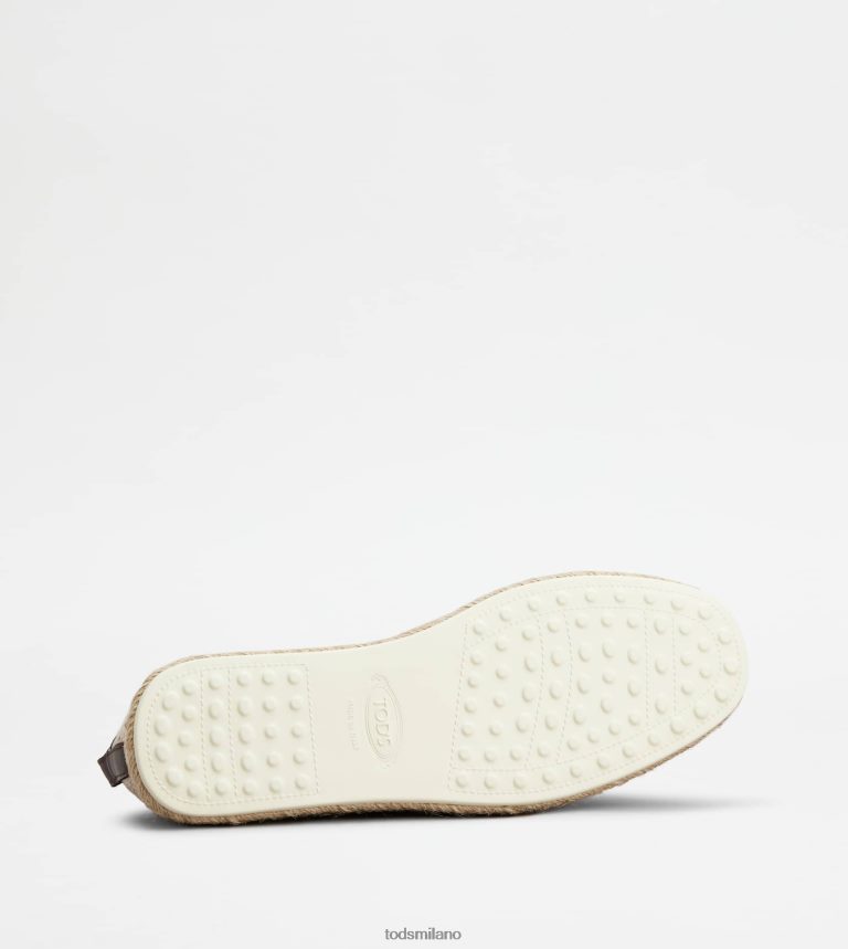 donnemarrone Tod's slip-on Kate in tela e pelle P66X8B200
