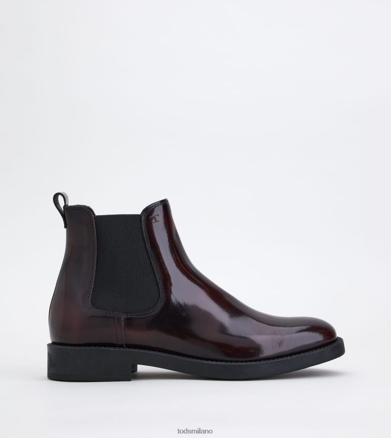 donneBorgogna Tod's stivaletti in pelle P66X8B171