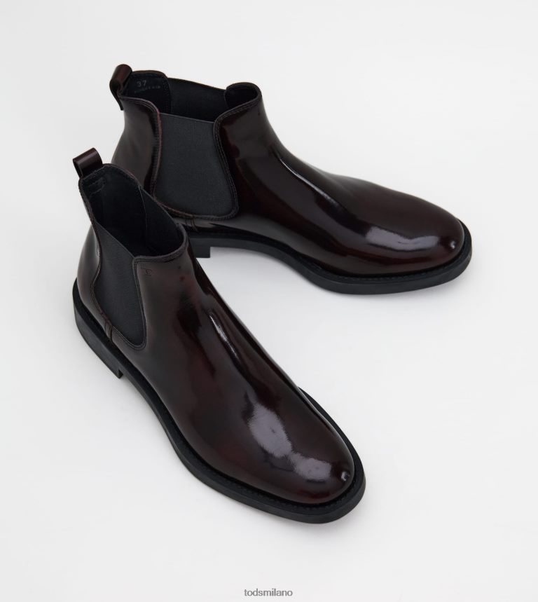 donneBorgogna Tod's stivaletti in pelle P66X8B171