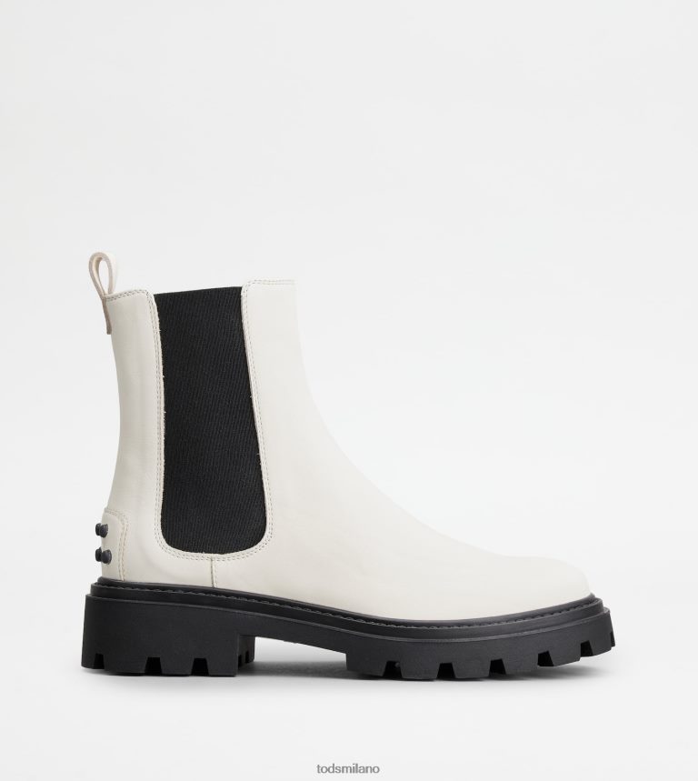 donnebianco Tod's stivaletti Chelsea in pelle P66X8B177