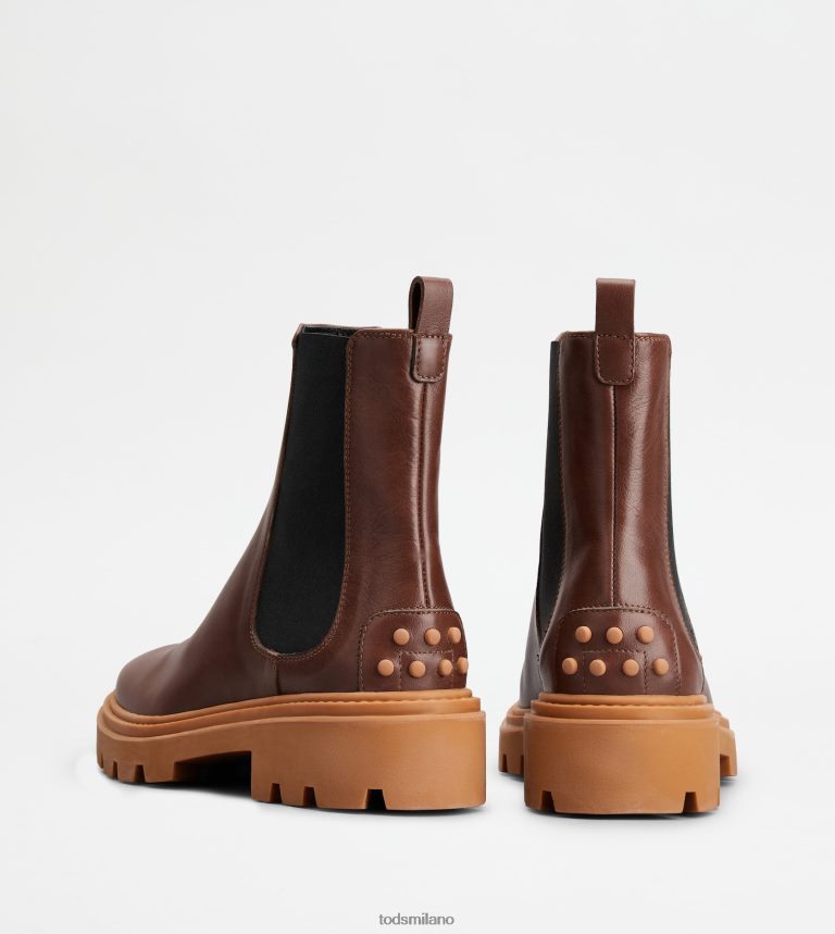 donnemarrone Tod's stivaletti Chelsea in pelle P66X8B183