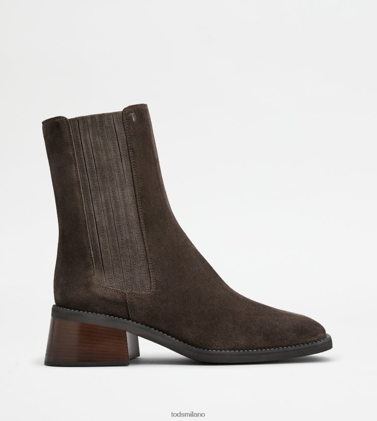 donnemarrone Tod's stivaletti Chelsea in pelle scamosciata P66X8B163
