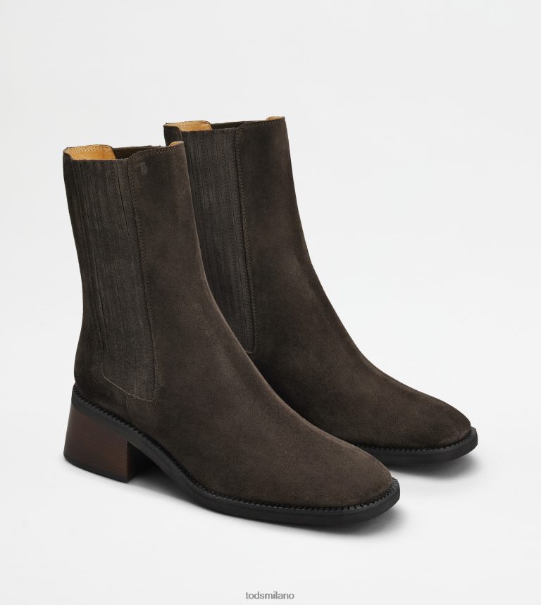 donnemarrone Tod's stivaletti Chelsea in pelle scamosciata P66X8B163