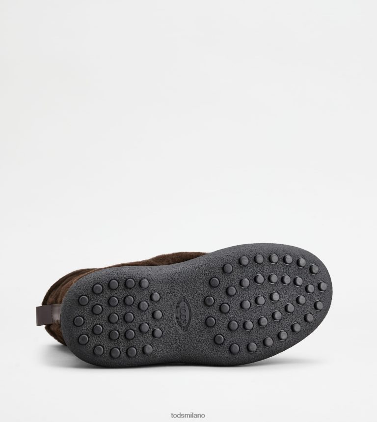 donnemarrone Tod's w. G. stivaletti stringati in montone P66X8B172