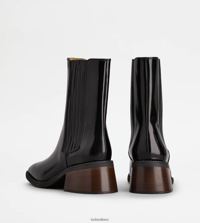 donnenero Tod's stivaletti Chelsea in pelle P66X8B165