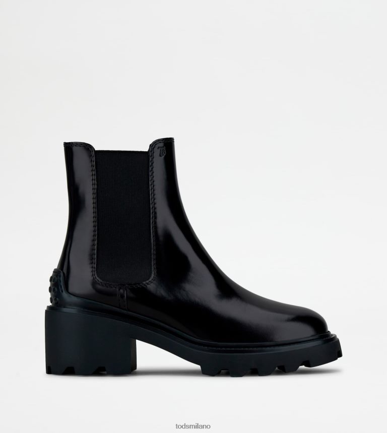 donnenero Tod's stivaletti in pelle P66X8B167
