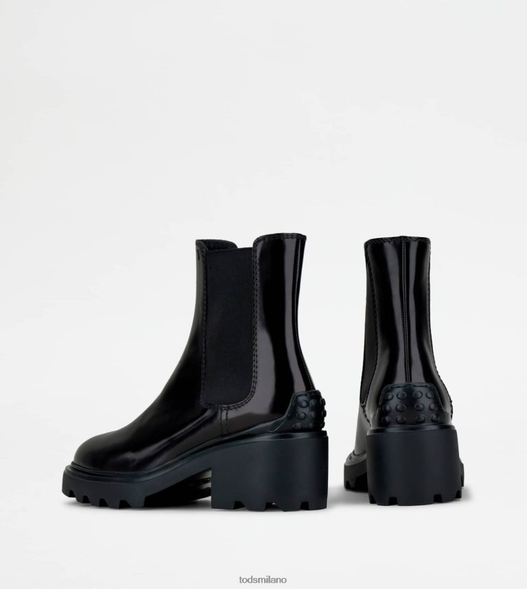 donnenero Tod's stivaletti in pelle P66X8B167