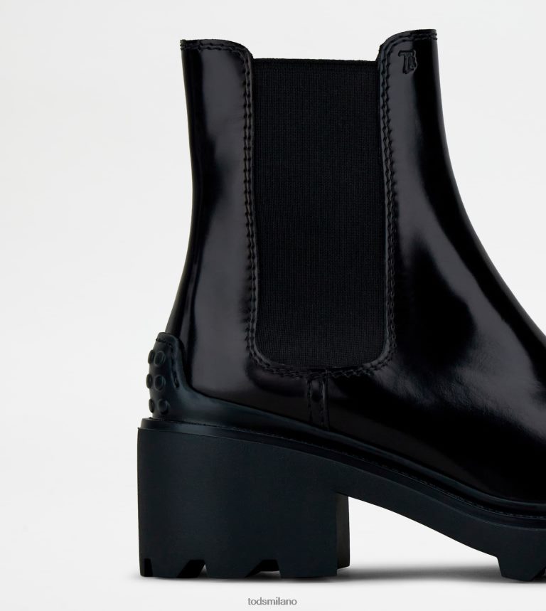 donnenero Tod's stivaletti in pelle P66X8B167
