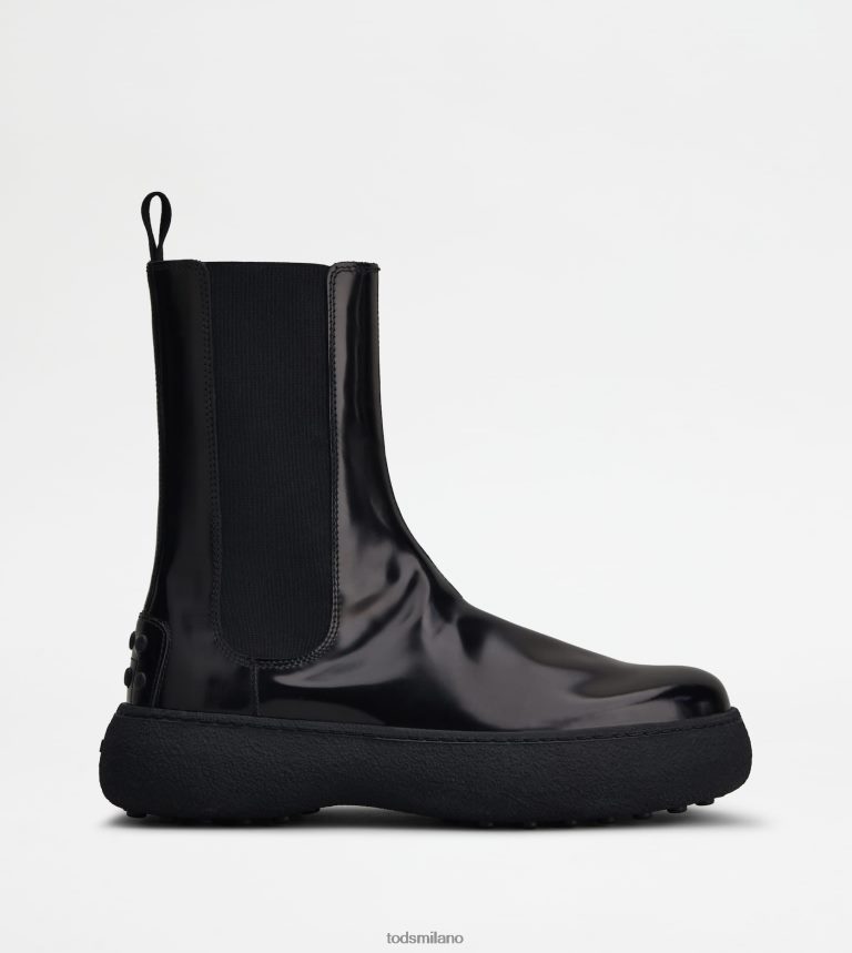 donnenero Tod's w. G. stivaletti Chelsea in pelle P66X8B158