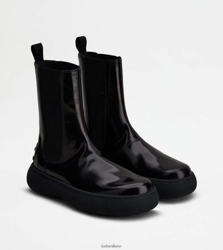 donnenero Tod's w. G. stivaletti Chelsea in pelle P66X8B158