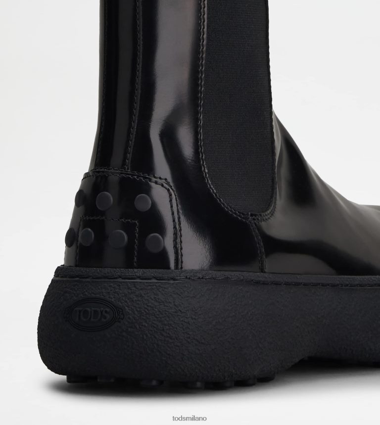 donnenero Tod's w. G. stivaletti Chelsea in pelle P66X8B158