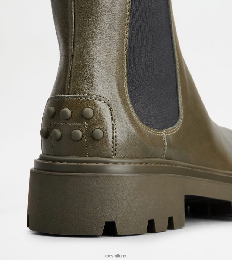 donneverde Tod's stivaletti Chelsea in pelle P66X8B179
