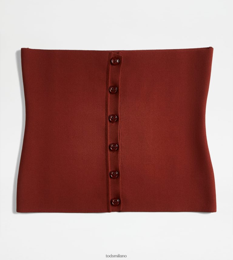 donnearancia Tod's top bustier in maglia P66X8B613